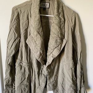 BKE Buckle Khaki Colored Cardigan